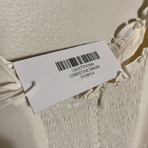 🥳🥳SALE🥳🥳Reformation Christine Dress in Ivory - Picture 11 of 12